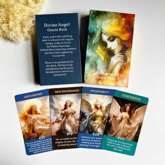 Divine Angel Oracle Cards Online – Oracle Cards for Beginners, Enhance Your Spiritual Journey with The Angel Number Affirmation Cards