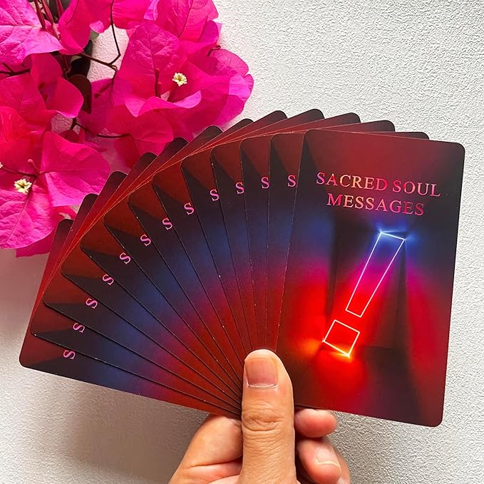 Sacred Soul Oracle Cards Deck, Higher Self Messages Oracle Cards, Oracle Deck Combines Art, Intuition, and Ancient Wisdom to Show You The Way Forward