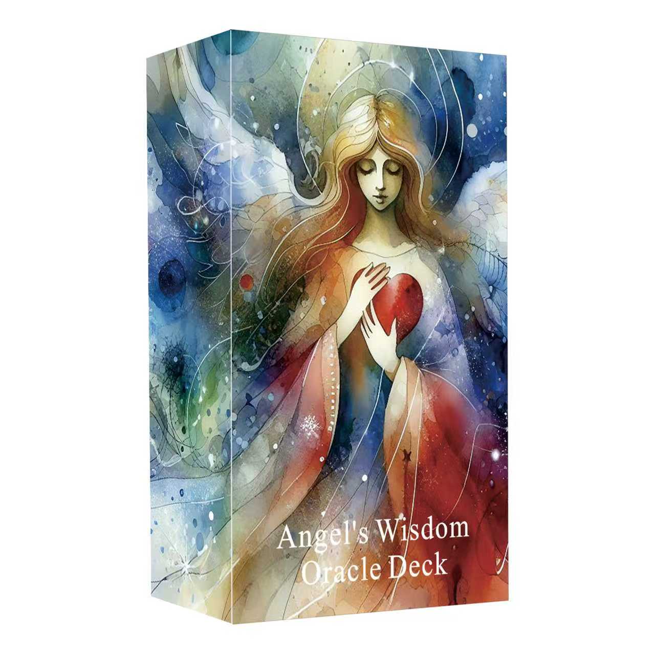 Angel's Wisdom Oracle Cards Deck, Oracle Cards for Beginners, Angel Number Affirmation Cards, Oracle Deck Used for Your Path to Divine Guidance