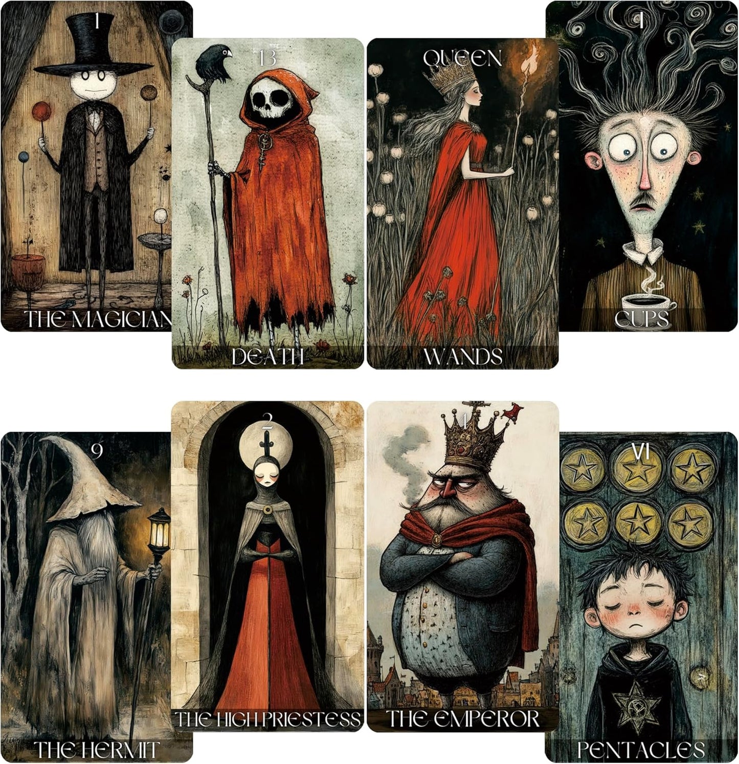 Daydream Tarot Cards for Beginners, Tarot Deck Surreal Dreamlike Style, Fortune Telling Cards