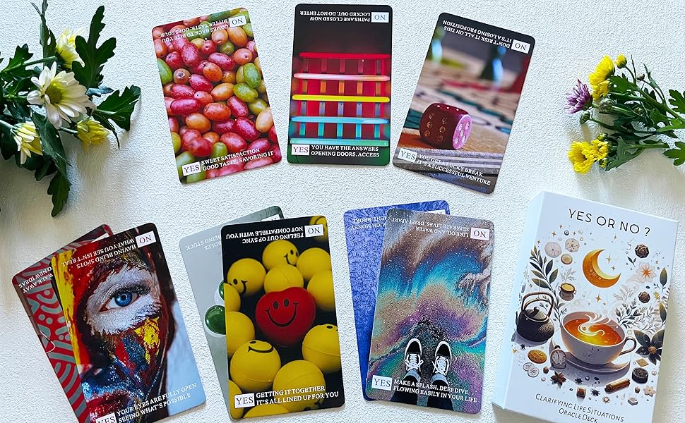 Yes Or No? Clarifying Life Situations Oracle Cards Deck, Oracle Cards for Beginners, Deck Help You Control Your Life