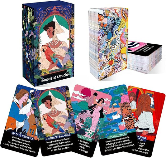 Goddess Oracle Deck – 58 Nature-Inspired Cards for Healing, Guidance & Daily Inspiration | Beginner-Friendly