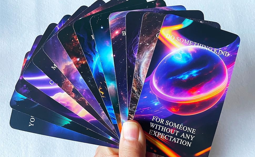 Higher Self Messages Oracle Deck, Cosmic Oracle Cards, Positive Affirmations Cards Help You Create Your Best Life