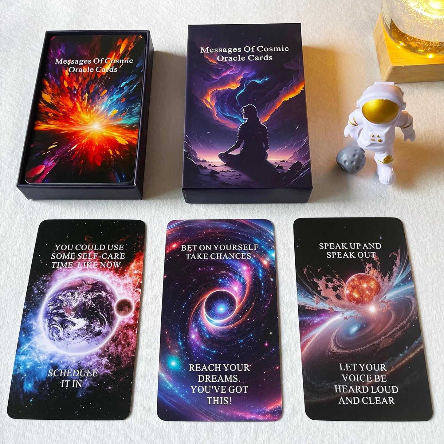 Higher Self Messages Oracle Deck, Cosmic Oracle Cards, Positive Affirmations Cards Help You Create Your Best Life