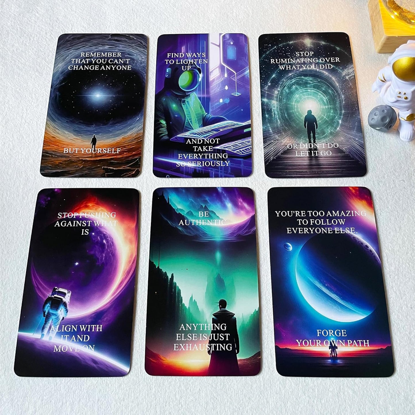 Higher Self Messages Oracle Deck, Cosmic Oracle Cards, Positive Affirmations Cards Help You Create Your Best Life
