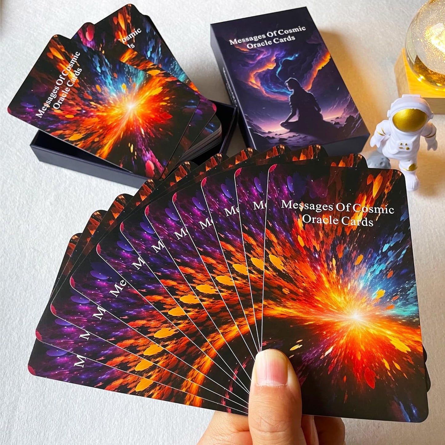 Higher Self Messages Oracle Deck, Cosmic Oracle Cards, Positive Affirmations Cards Help You Create Your Best Life