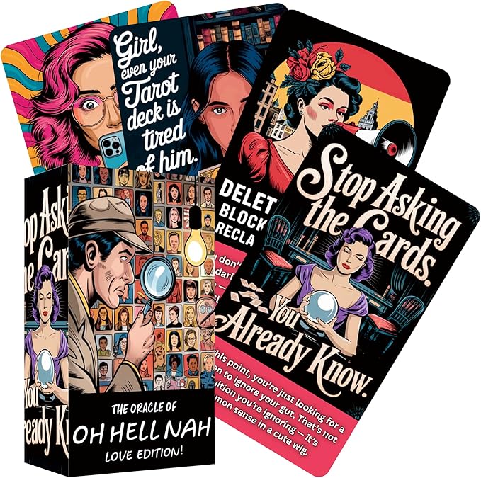 OH HELL NAH Love Oracle Cards, Relationship & Self-Love Guidance Cards, Intuitive Oracle Deck