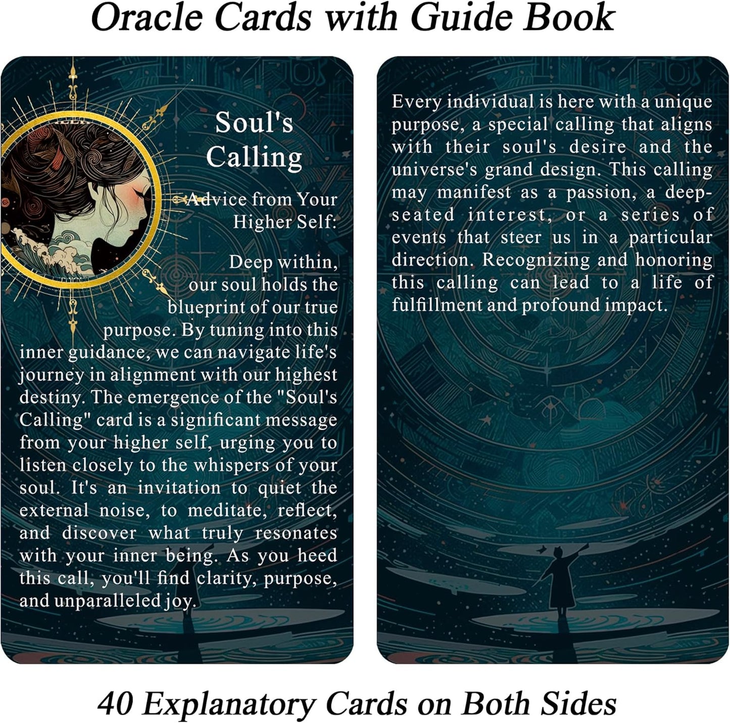 Seeds of Stardust Oracle Deck, Cosmic Oracle Cards for Intuition, 80 Tarot Cards for Divine Guidance and Higher Self Messages
