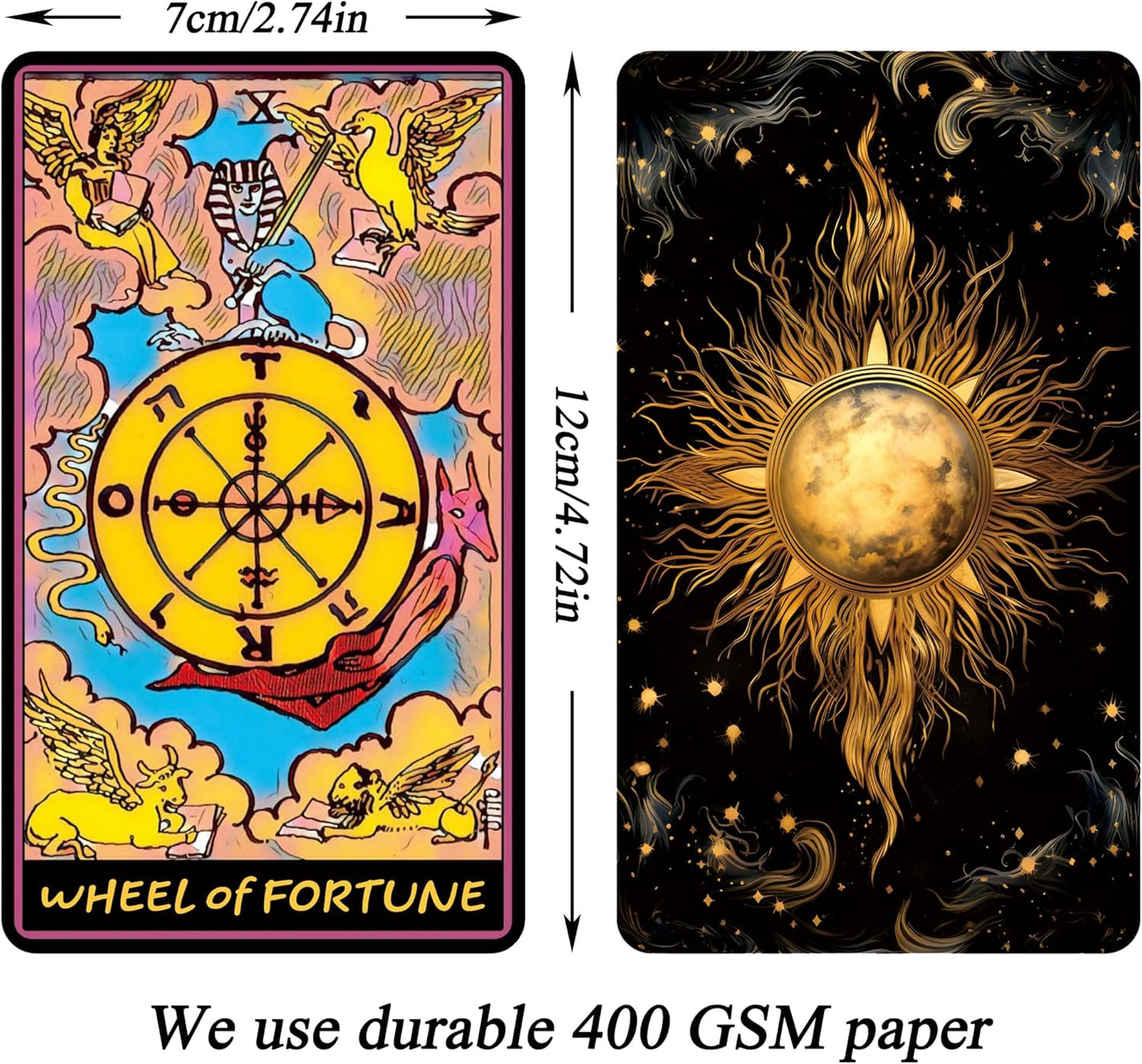 The Pop-Art Tarot Cards for Beginners, Tarot Cards with Guide Book