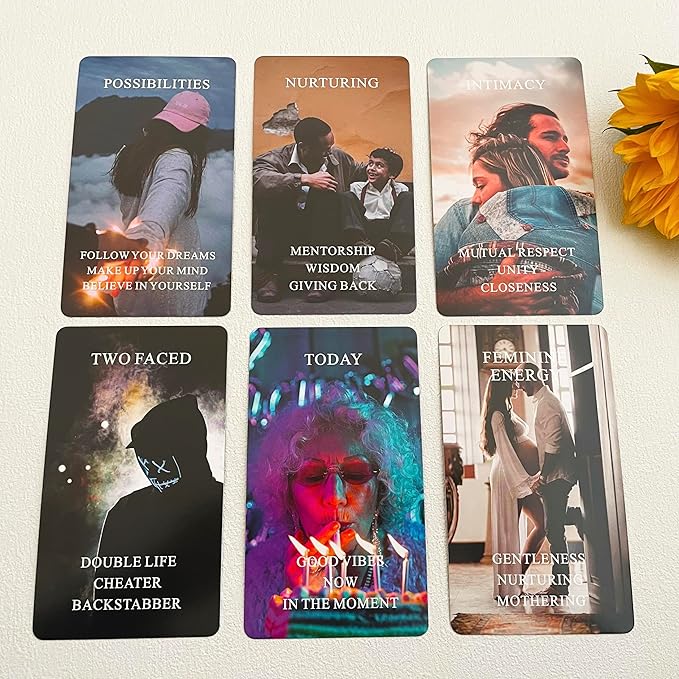 What's The Vibe Oracle Deck, Intuitive Reading & Self-Discovery Cards, Spiritual Insight and Mindfulness Tool
