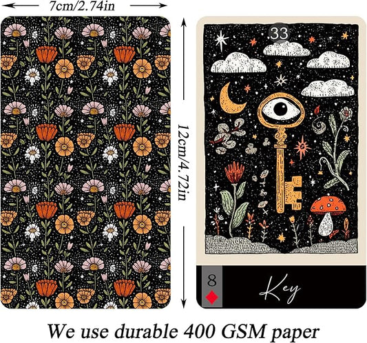 Witchy Lenormand Oracle Cards for Beginners – 36 Card Divination Deck with Guidebook