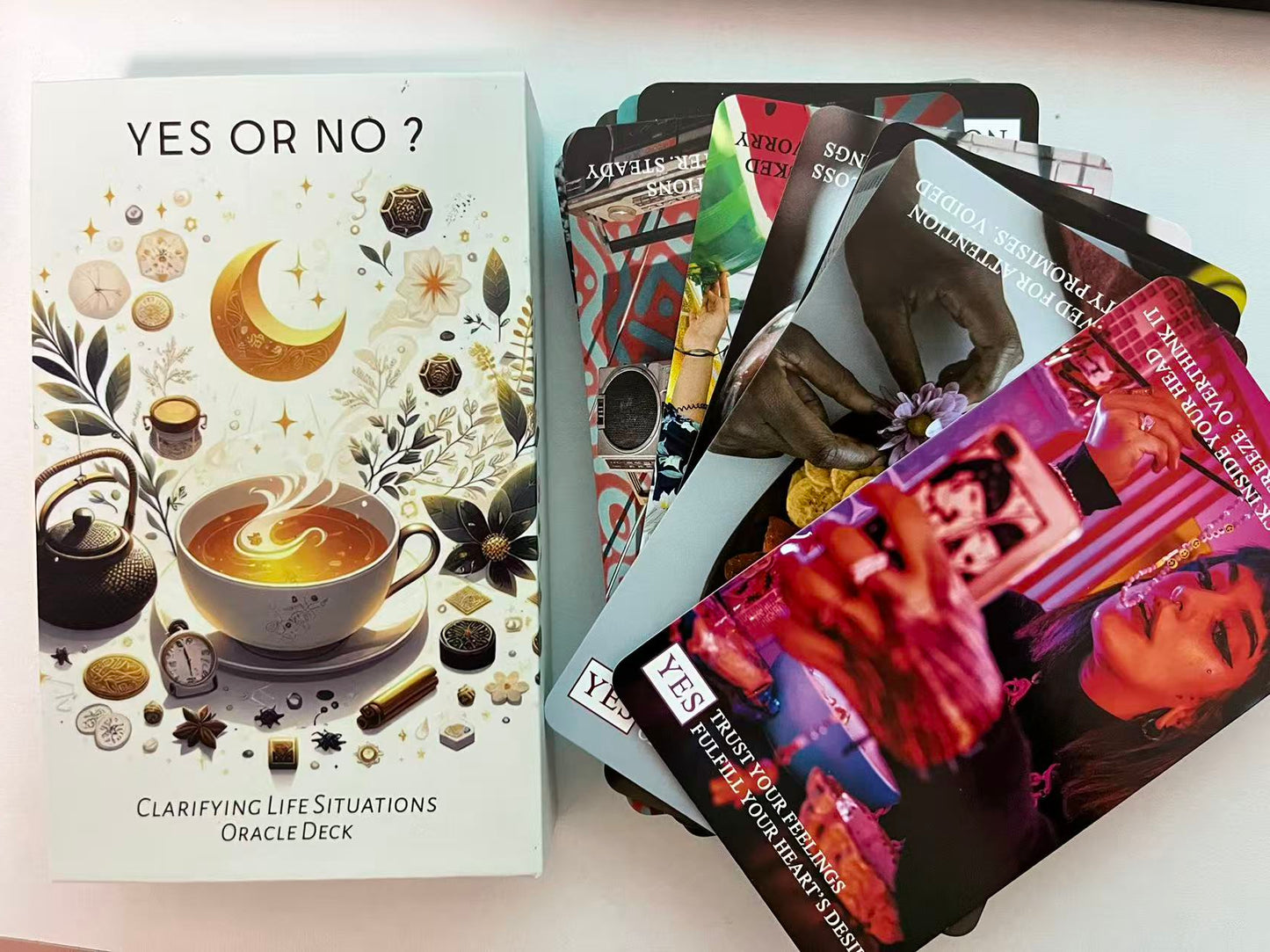 Yes Or No? Clarifying Life Situations Oracle Cards Deck, Oracle Cards for Beginners, Deck Help You Control Your Life