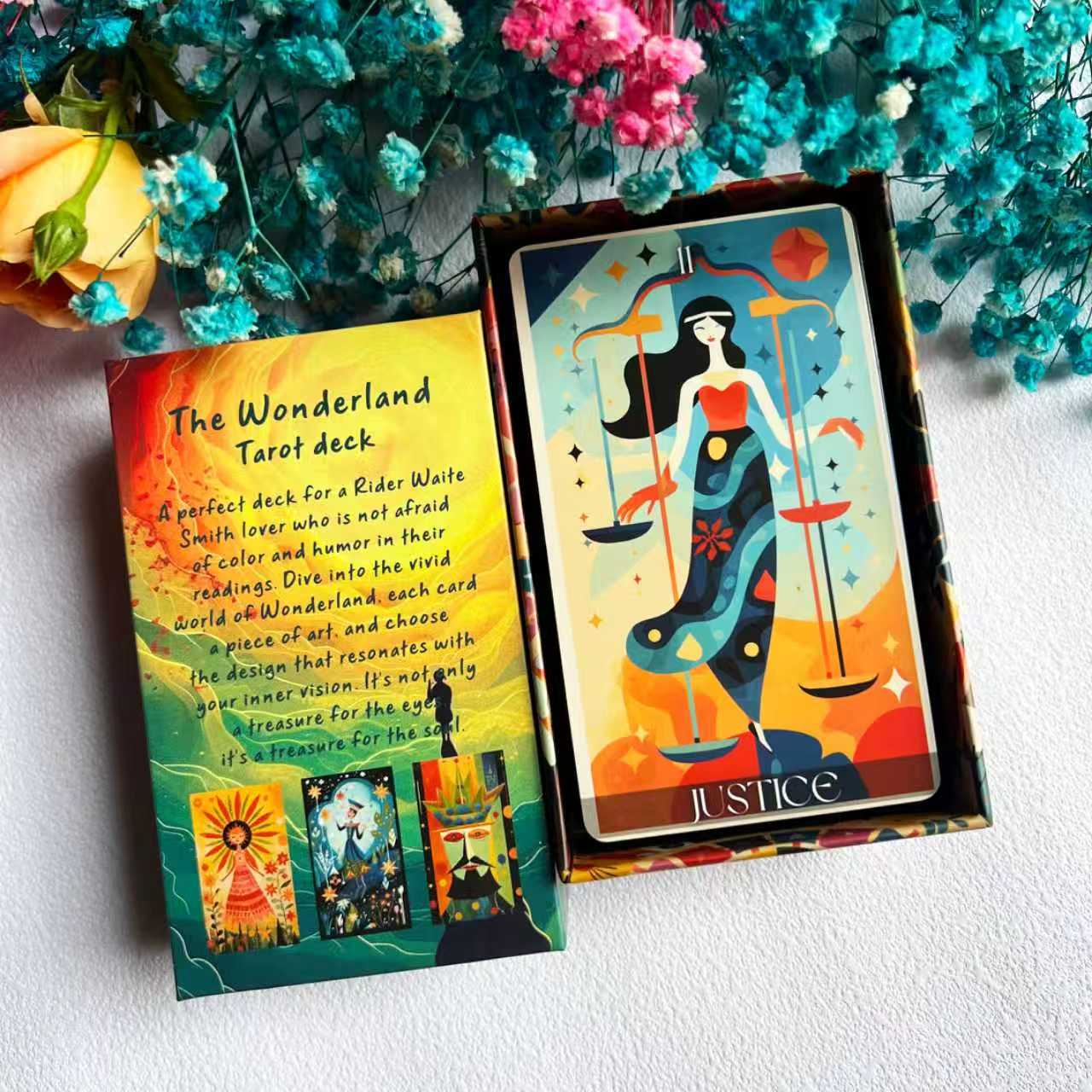 Wonderland Tarot Cards for Beginners – Fantasy Illustrated Deck for Intuitive Reading