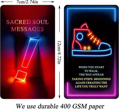 Sacred Soul Oracle Cards Deck, Higher Self Messages Oracle Cards, Oracle Deck Combines Art, Intuition, and Ancient Wisdom to Show You The Way Forward