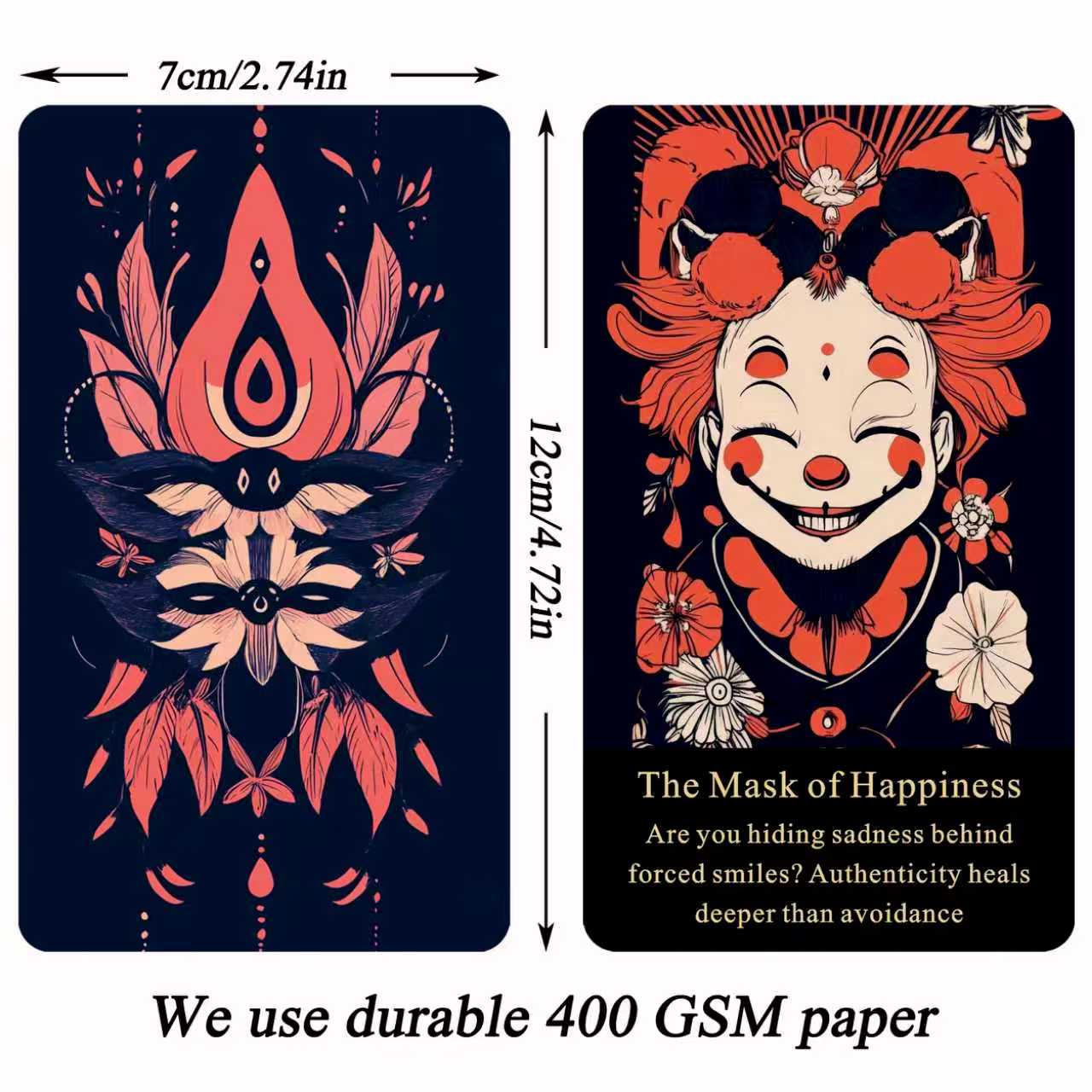 Embracing The Shadow Oracle  Deck Cards – Emotional Healing Oracle Cards for Beginners, Personal Growth, Spiritual Guidance, Oracle Cards Online