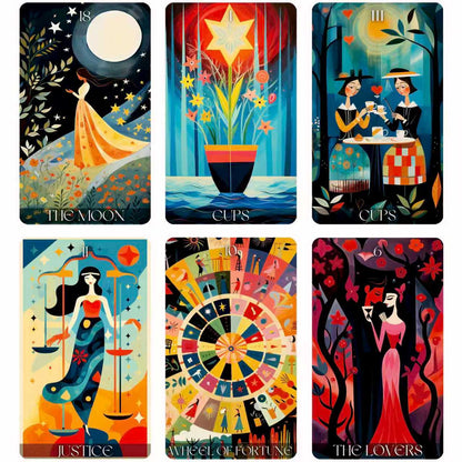 Wonderland Tarot Cards for Beginners – Fantasy Illustrated Deck for Intuitive Reading