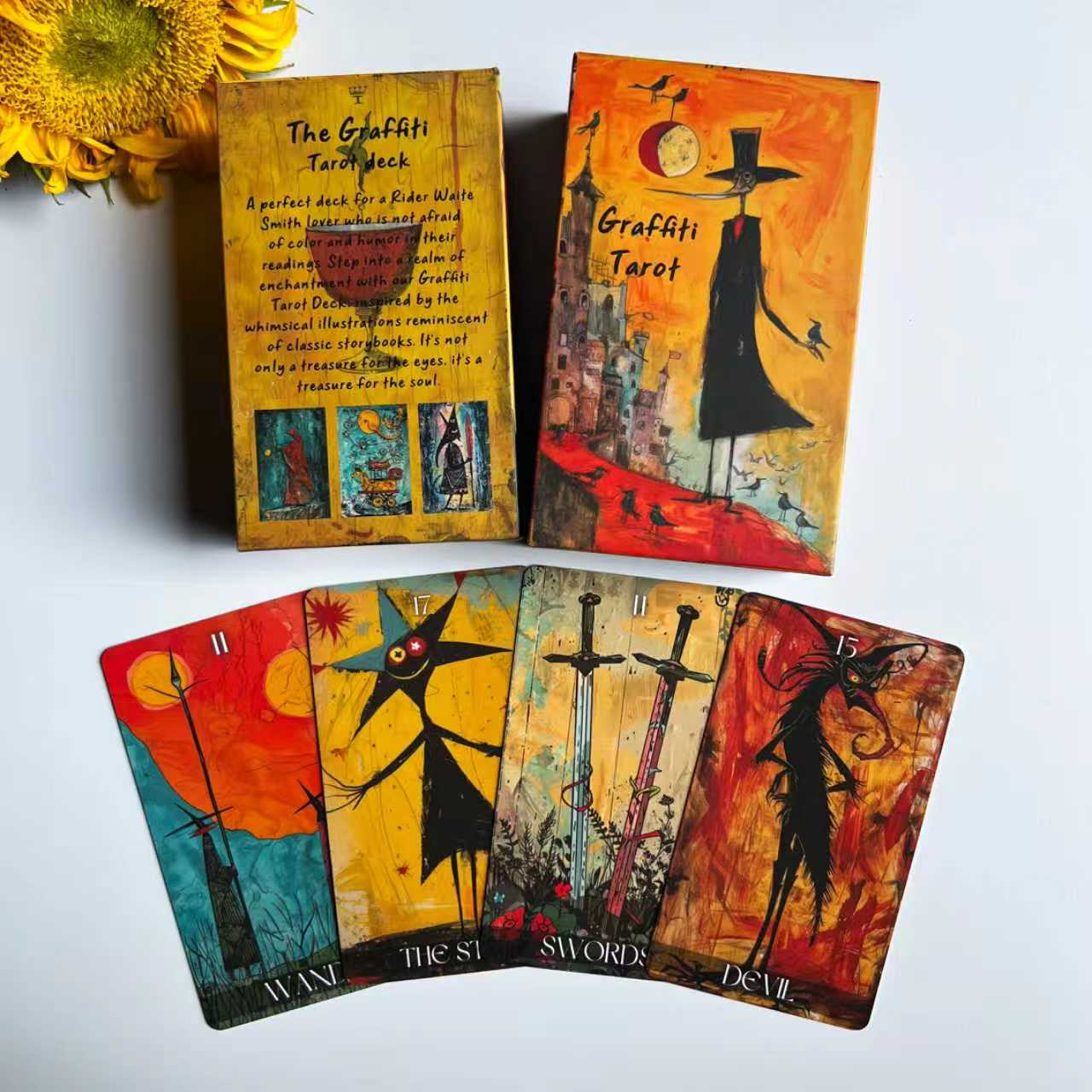 Graffiti Tarot Cards – Urban Art Style Deck for Modern Tarot Reading