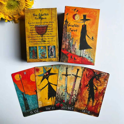 Graffiti Tarot Cards – Urban Art Style Deck for Modern Tarot Reading