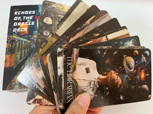 Echoes of The Soul Oracle Cards with Guidebook, 80 Oracle Deck Help You delve into The Realms of Introspection, Emotional Healing, and Spiritual Alignment