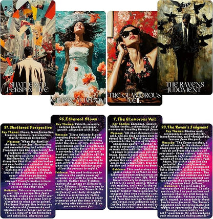 Echoes of The Soul Oracle Cards with Guidebook, 80 Oracle Deck Help You delve into The Realms of Introspection, Emotional Healing, and Spiritual Alignment