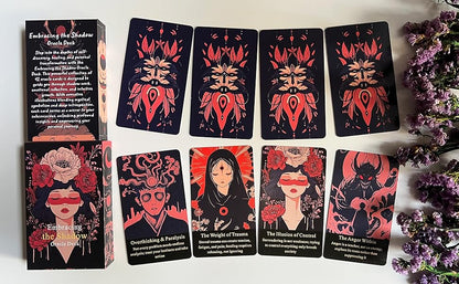 Embracing The Shadow Oracle Deck, Emotional Healing Oracle Cards for Beginners, Personal Growth, Spiritual Guidance, Dark Situation Reflection