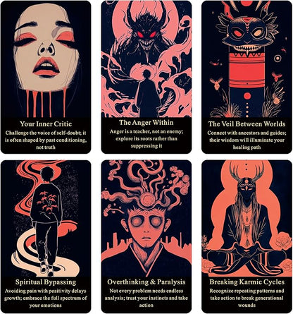 Embracing The Shadow Oracle  Deck Cards – Emotional Healing Oracle Cards for Beginners, Personal Growth, Spiritual Guidance, Oracle Cards Online