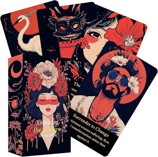 Embracing The Shadow Oracle  Deck Cards – Emotional Healing Oracle Cards for Beginners, Personal Growth, Spiritual Guidance, Oracle Cards Online