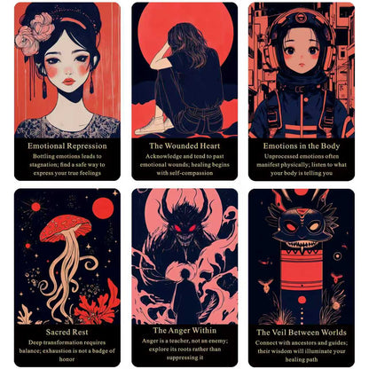 Embracing The Shadow Oracle  Deck Cards – Emotional Healing Oracle Cards for Beginners, Personal Growth, Spiritual Guidance, Oracle Cards Online