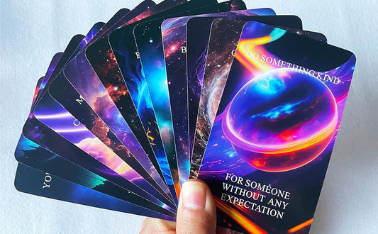Higher Self Messages Oracle Deck, Cosmic Oracle Cards, Positive Affirmations Cards Help You Create Your Best Life