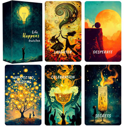 Life Happens Oracle Cards for Beginners – Everyday Clarity & Life Guidance