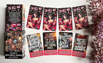 OH HELL NAH Love Oracle Cards, Relationship & Self-Love Guidance Cards, Intuitive Oracle Deck