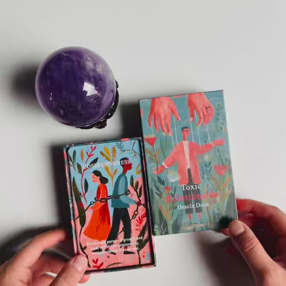 Toxic Relationship Oracle Cards, 56-Card Oracle Deck is Your Ultimate Guide to Recognizing Toxic Patterns, Setting Boundaries, and Reclaiming Your Inner Power