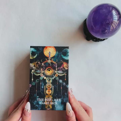 The Pop-Art Tarot Cards for Beginners – Tarot Cards with Guide Book, Tarot Cards Aesthetic,Positive Tarot Cards