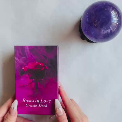 Roses in Love Oracle Cards Deck – Oracle Cards for Beginners, Oracle Deck Help You delve into Your Love Life and Help You Move Towards Your Highest self.