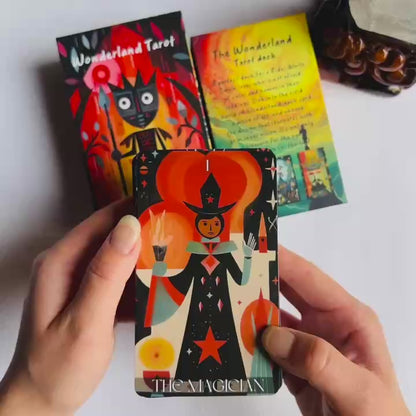 Wonderland Tarot Cards for Beginners – Fantasy Illustrated Deck for Intuitive Reading