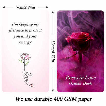 Roses in Love Oracle Cards Deck – Oracle Cards for Beginners, Oracle Deck Help You delve into Your Love Life and Help You Move Towards Your Highest self.