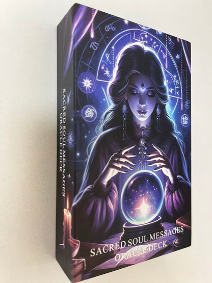 Sacred Soul Oracle Cards Deck, Higher Self Messages Oracle Cards, Oracle Deck Combines Art, Intuition, and Ancient Wisdom to Show You The Way Forward
