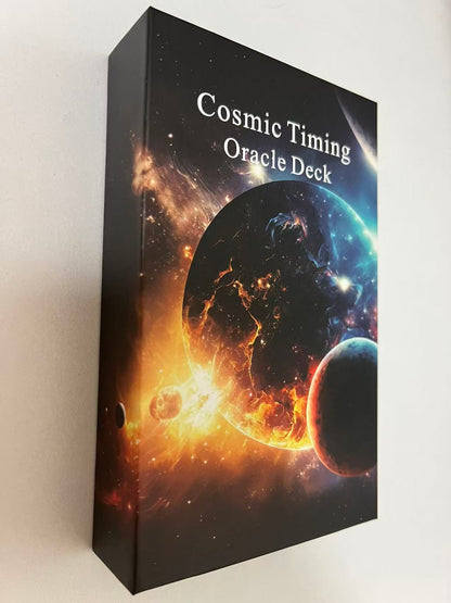 Time Oracle Cards Deck, Cosmic Timing Oracle Cards, Oracle Cards for Beginners, Divine Timing Oracle Deck to Help You Predict Time Frames.