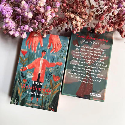 Toxic Relationship Oracle Cards, 56-Card Oracle Deck is Your Ultimate Guide to Recognizing Toxic Patterns, Setting Boundaries, and Reclaiming Your Inner Power