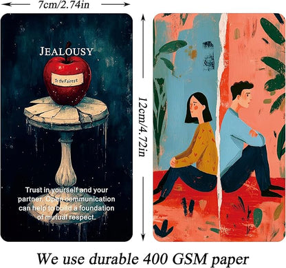 Toxic Relationship Oracle Cards, 56-Card Oracle Deck is Your Ultimate Guide to Recognizing Toxic Patterns, Setting Boundaries, and Reclaiming Your Inner Power