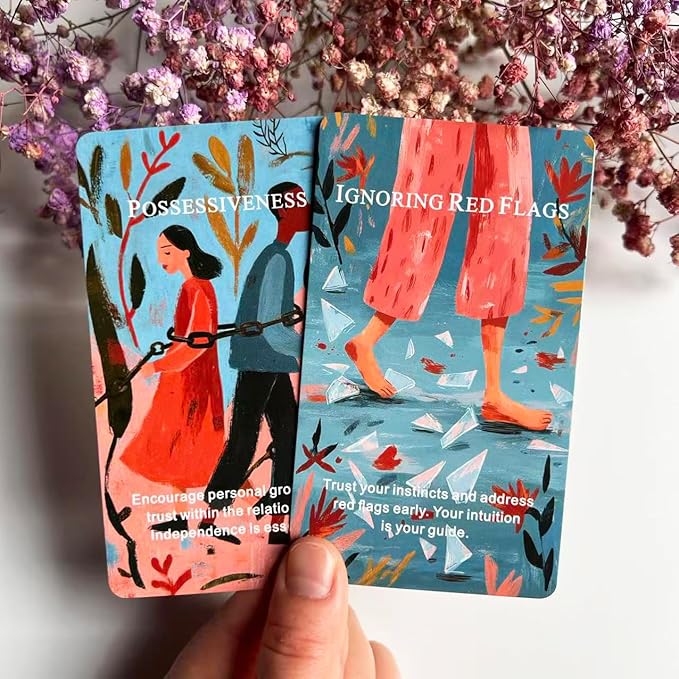 Toxic Relationship Oracle Cards, 56-Card Oracle Deck is Your Ultimate Guide to Recognizing Toxic Patterns, Setting Boundaries, and Reclaiming Your Inner Power