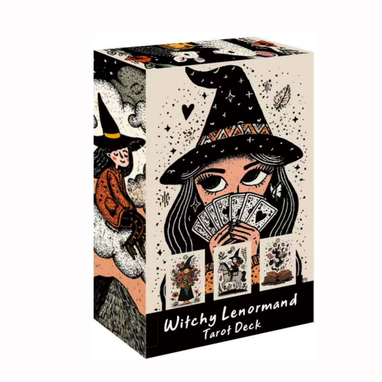 Witchy Lenormand Oracle Cards for Beginners – 36 Card Divination Deck with Guidebook