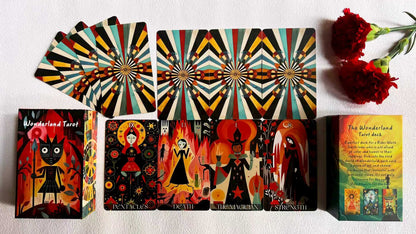 Wonderland Tarot Cards for Beginners – Fantasy Illustrated Deck for Intuitive Reading
