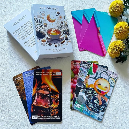 Yes Or No Clarifying Life Situations Oracle Cards Deck – Oracle Cards for Beginners, Deck Help You Control Your Life